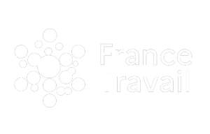 Logo France Travail blanc